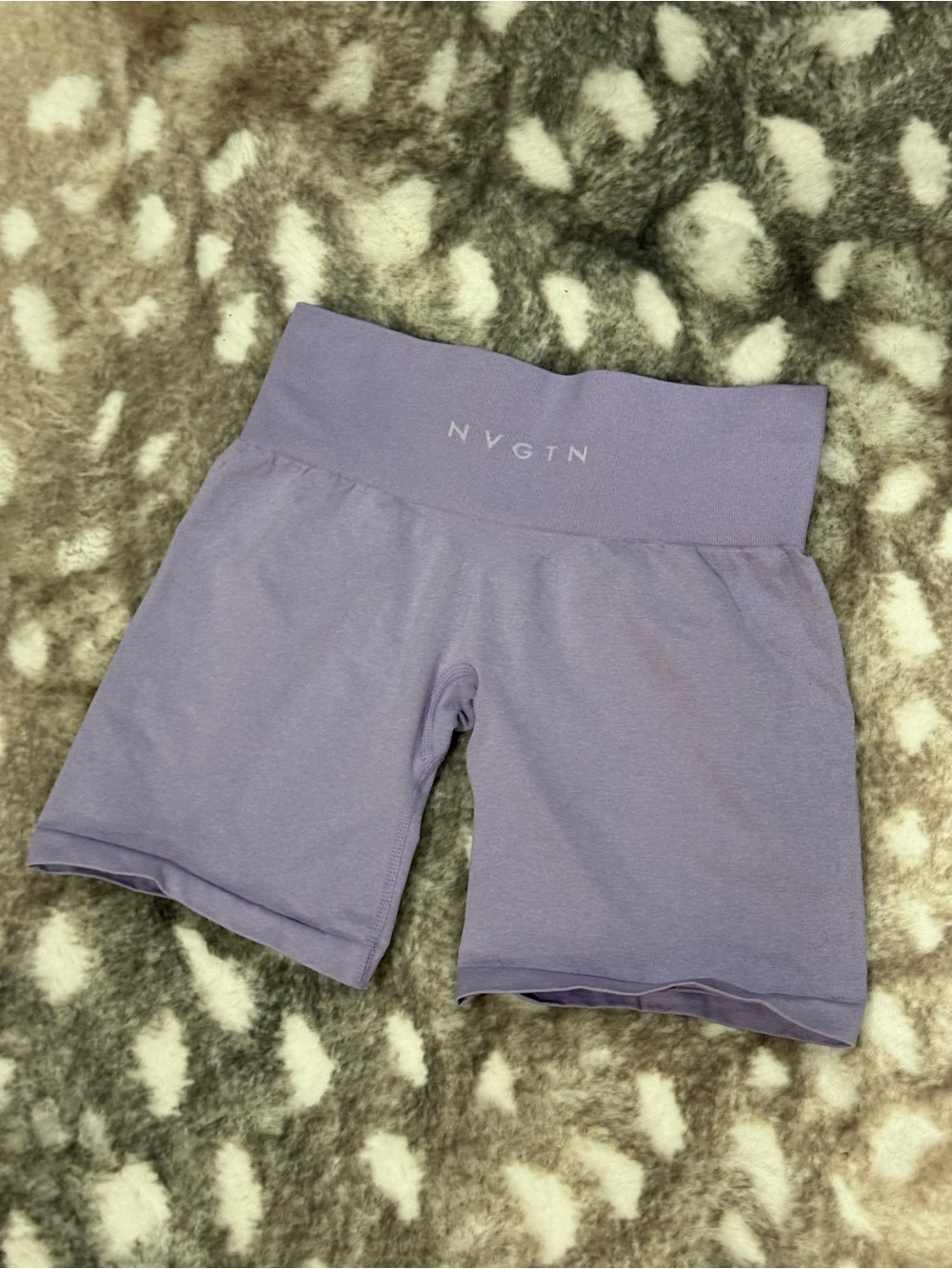 NVGTN Women’s Lavender High-Waist Spandex Active Shorts NWOT Size Small